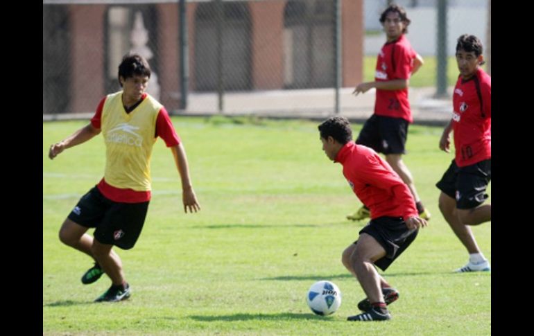 Los jugadores del Atlas en preparación para su próximo duelo del Clausura 2011. A. CAMACHO  /