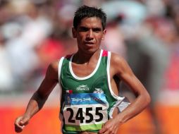 El atleta mexicano, Carlos Cordero, durante la competencia del maratón varonil en los Juegos Olímpicos de Beijing. MEXSPORT  /