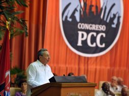 Raúl Castro, en el VI informe del Partido Comunista. AFP  /