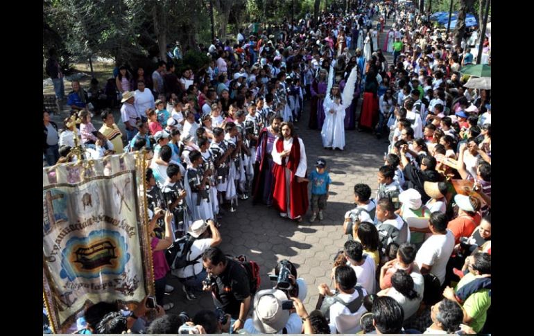 Se vigilará la zona ante incremento en la afluencia de personas que asisten a la Representación de la Pasión de Cristo. NOTIMEX  /