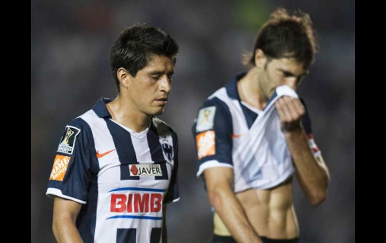 Los jugadores del Monterrey tendrán que reponerse luego del empate en la final de la Concacaf. EFE  /