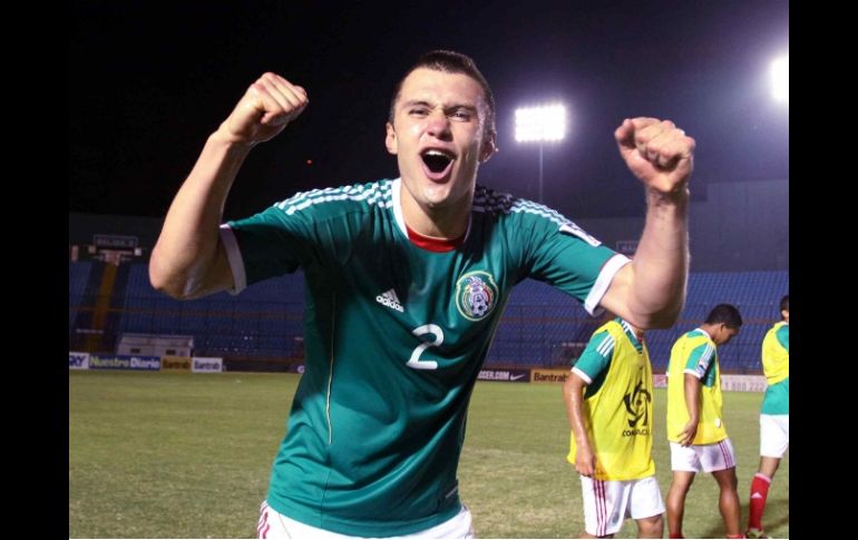 Kristian Álvarez, durante un juego con la Selección Sub 20. MEXSPORT  /