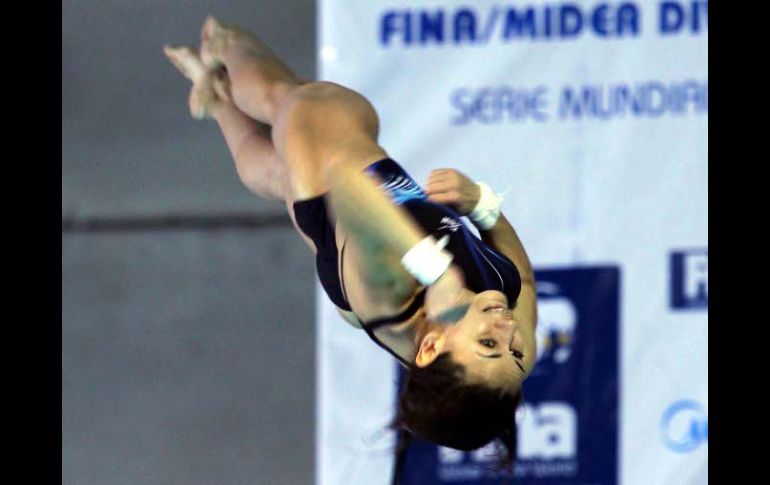 La clavadista mexicana Paola Espinosa terminó en la cuarta posición en la final de plataforma de 10 metros. NTX  /