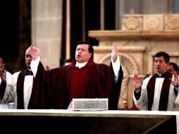 Aspecto de una misa oficiada por el cardenal Norberto Rivera en la Catedral Metropolitana. EL UNIVERSAL  /