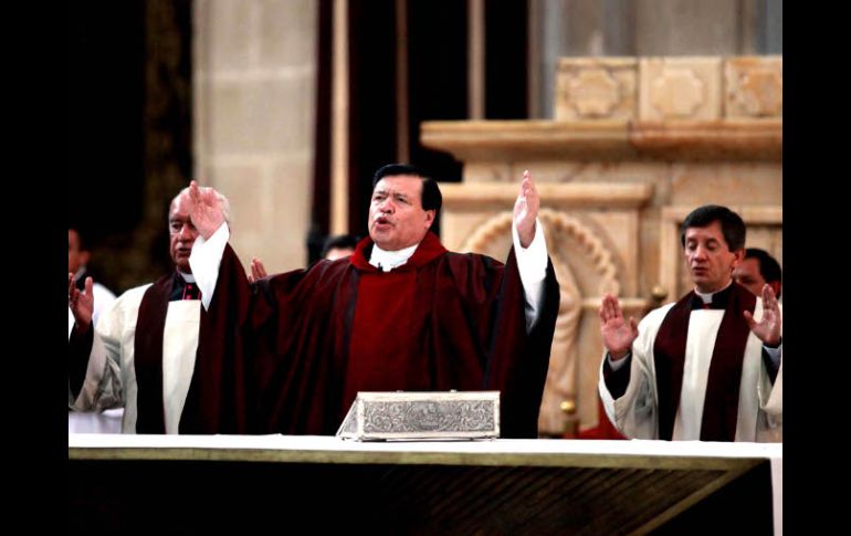 Aspecto de una misa oficiada por el cardenal Norberto Rivera en la Catedral Metropolitana. EL UNIVERSAL  /