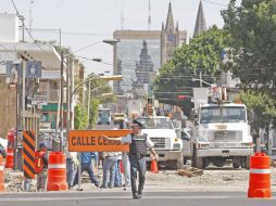 Las obras en Enrique Díaz de León detonaron congestionamiento vial; prevén peor escenario con el regreso a clases. S. NÚÑEZ  /