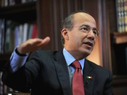 Felipe Calderón también estará en Perú para una reunión con mandatarios de la región. EFE  /