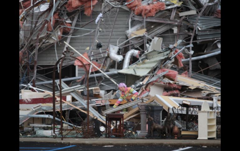 Hogares destruídos por los tornados en Tuscaloosa, Alabama. AP  /