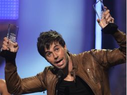 Enrique Iglesias fue el máximo ganador de los Premios Billboard de la Música Latina. AP  /