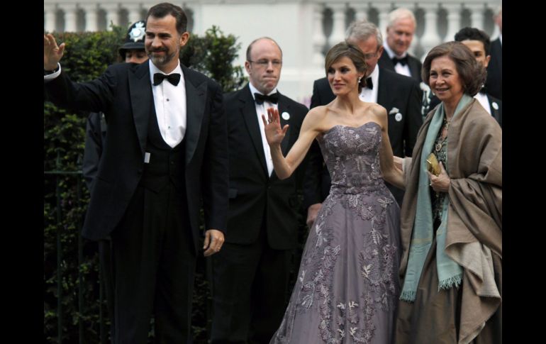 Los Reyes de Asturias también se encuentran entre los invitados a la boda. EFE  /