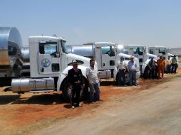 Pipas actualmente en funcionamiento para el transporte de leche. S. MALDONADO  /