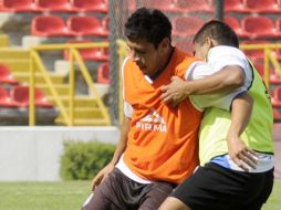 Los jugadores del Querétaro cumplen con una sesión de entrenamientos para el último partido. MEXSPORT  /