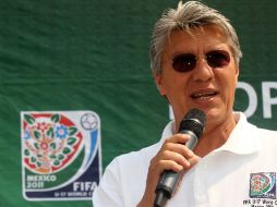 Jesús Ramírez en la presentación del trofeo de la Copa del Mundo Sub-17 México 2011. MEXSPORT  /