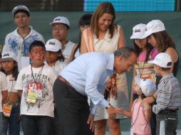 En la víspera el Presidente Calderón y su esposa, Margarita Zavala, convivieron con niños con motivo de su día. NOTIMEX  /