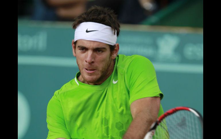 El tenista argentino, Juan Martín del Potro, eliminó en la semifinal al uruguayo Pablo Cuevas. AP  /