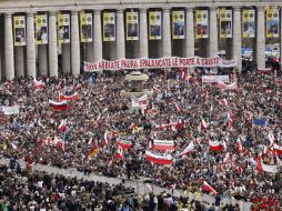 Más de un millón de personas presenciaron la beatificación de Juan Pablo II en toda la ciudad de Roma. ARCHIVO  /