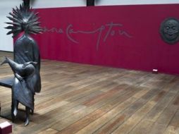 Escultura Dama y Zorro de la mexicana Leonora Carrington en el museo Estación. AFP  /