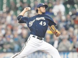 Yovani Gallardo sufrió su segunda derrota de la temporada, en una segunda mala salida al hilo. GETTY IMAGES SPORT  /