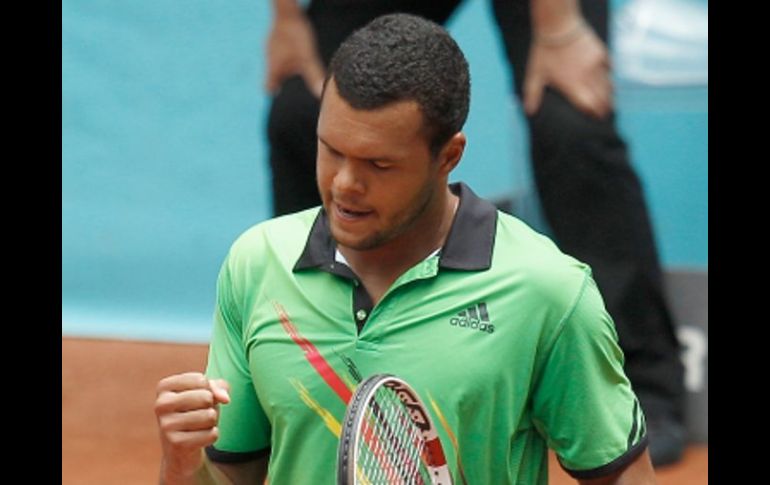 El francés Jo Wilfried Tsonga festejando su victoria. AFP  /