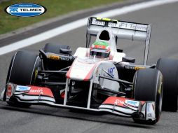 Sergio Pérez durante el Gran Premio de China de la Fórmula Uno. EFE  /