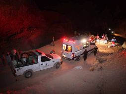 Tres personas fallecieron luego de quedar atrapadas por la caída de un paredón en una mina de Hostotipaquillo. A. CAMACHO  /