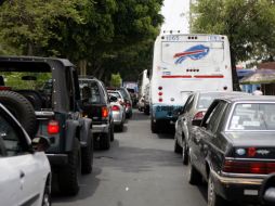 Los congestionamientos en  Prolongación Alcalde se repetirán durante los próximos 46 días de intervención. A. HINOJOSA  /