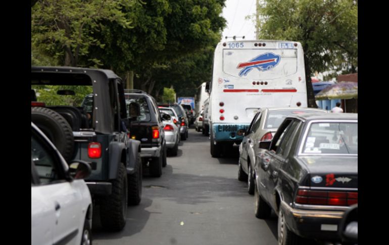 Los congestionamientos en  Prolongación Alcalde se repetirán durante los próximos 46 días de intervención. A. HINOJOSA  /