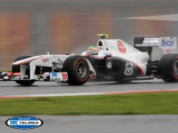 Sergio Pérez saldrá en el lugar 15 del Gran Premio de Turquía. AFP  /