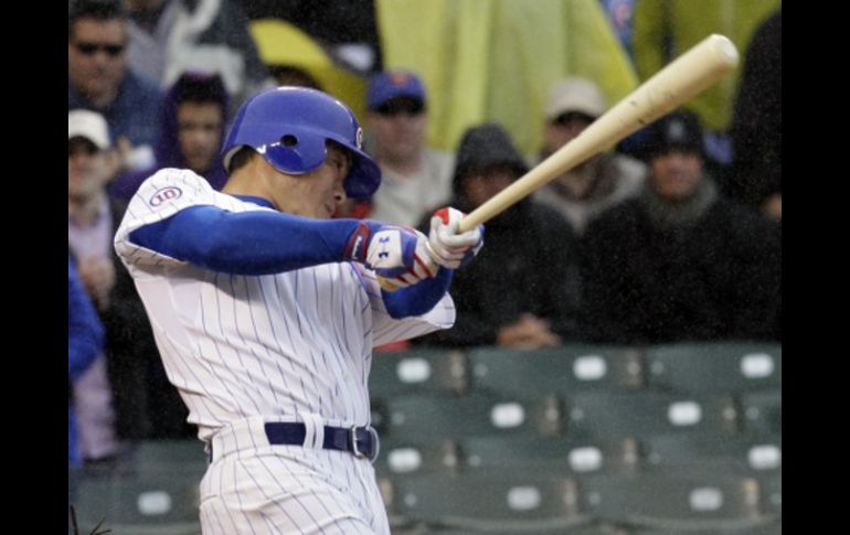 Fukudome conectó sencillo al jardín central para remolcar el triunfo de los Cachorros. AP  /