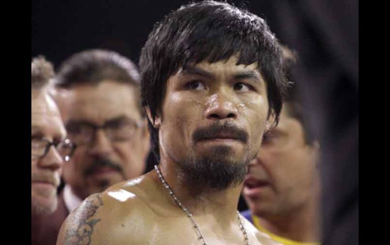 Manny Pacquiao no salió conforme de su combate de anoche. REUTERS  /