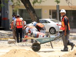 Mientras el tema del crédito solicitado por Guadalajara se define, las obras continúan en 13 puntos de la ciudad. E. BARRERA  /