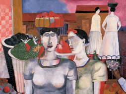 En la imagen ''Mujeres de Tehuantepec'' obra de Rufino Tamayo.. ELUNIVERSAL  /