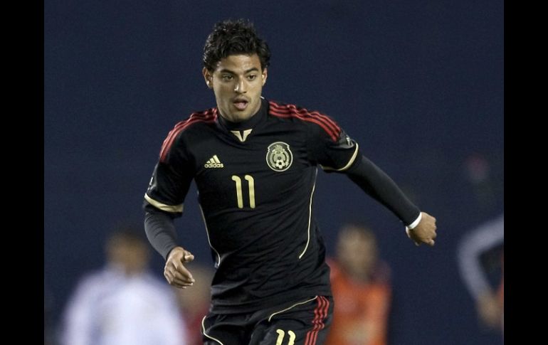 El delantero Carlos Vela no aparece en la lista de seleccionados que participará en la Copa Oro. MEXSPORT  /