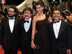 Pablo Cruz,  Gerardo Naranjo, Stephanie Sigman y Noe Hernández. AFP  /