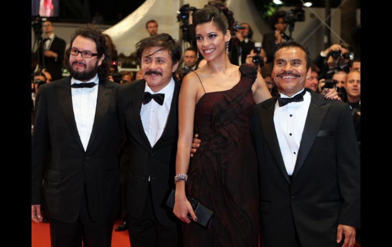 Pablo Cruz,  Gerardo Naranjo, Stephanie Sigman y Noe Hernández. AFP  /