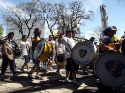 Los fanáticos de Boca Juniors durante uno de los Clásicos ante el eterno rival, Rivers plate. MEXSPORT  /