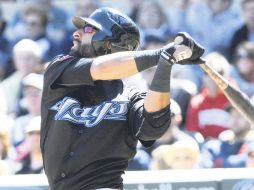 José Bautista conectó por vez primera en su carrera tres cuadrangulares en un partido. AP  /