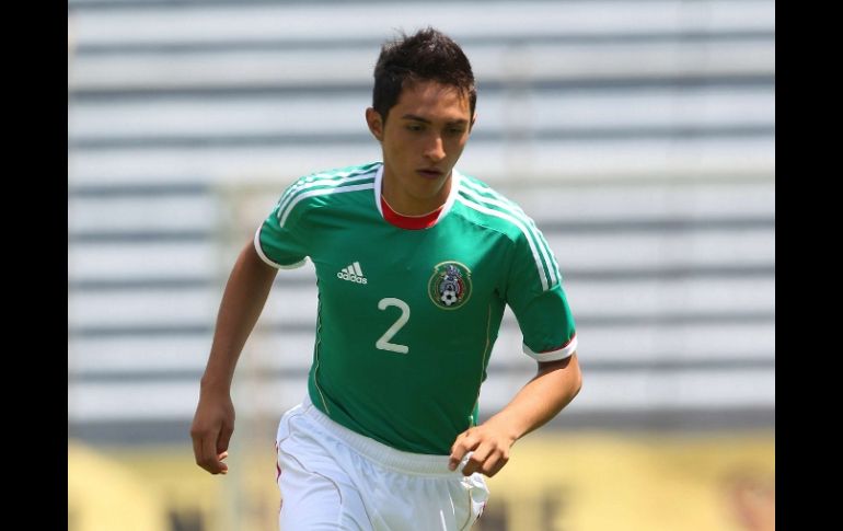 Francisco Flores Ibarra durante sesión de entrenamiento del Tri Sub-17. MEXSPORT  /