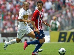 Erick 'Cubo' Torres durante el partido de 'vuelta' ante Pumas. MEXSPORT  /