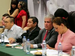 Durante la sesión de la Comisión de Seguridad Pública del Congreso del Estado. A. GARCÍA  /