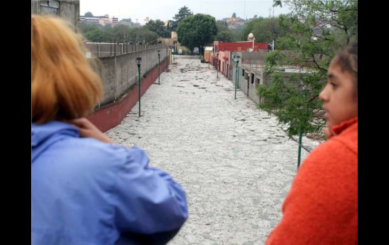 La granizada que cayó sobre Tlaxcala el 15 de mayo, provocó severos daños en algunos municipios. NOTIMEX  /