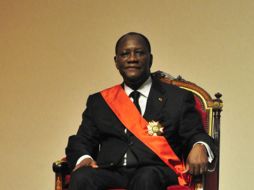 Alassane Ouattara toma posesión como presidente de Costa de Marfil. AFP  /