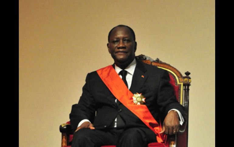 Alassane Ouattara toma posesión como presidente de Costa de Marfil. AFP  /