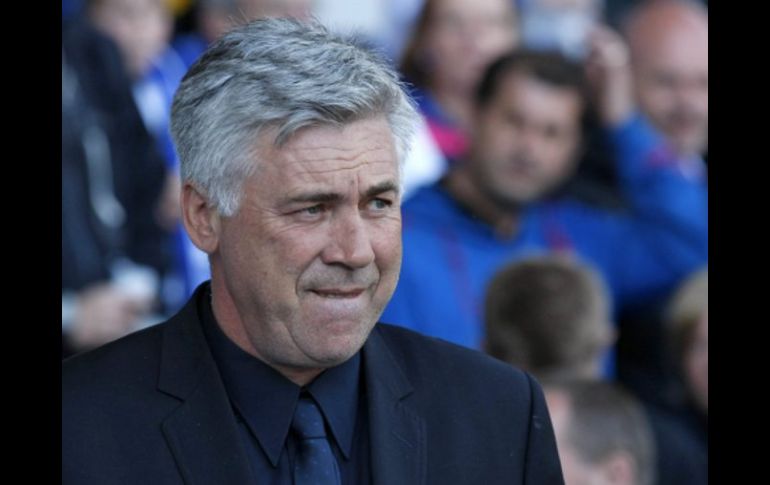 Ancelotti durante el último partido liguero de los 'Blues' ante el Everton. AP  /