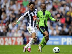 Carlos Vela del West Bromwich, terminó su préstamo con el equipo. MEXSPORT  /