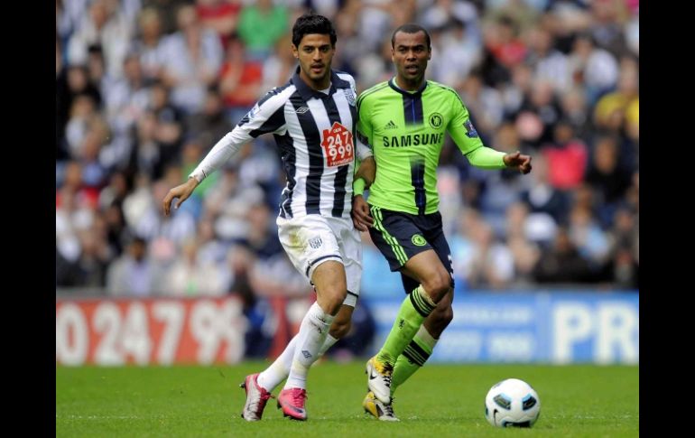 Carlos Vela del West Bromwich, terminó su préstamo con el equipo. MEXSPORT  /