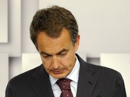 José Luis Rodríguez Zapatero atribuyó el voto de castigo al PSOE a los efectos de la crisis económica. AFP  /