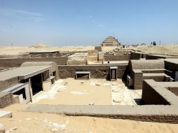 Vista general del recién abierto el complejo funerario del Imperio Nuevo en Saqara, a 30 kilómetros de El Cairo, Egipto. EFE  /