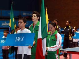 Los representantes de México en la inauguración del torneo. MEXSPORT  /