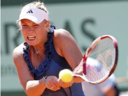 Caroline Wozniacki durante la segunda ronda del torneo. EFE  /